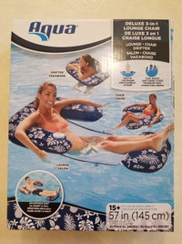 Aqua Deluxe 3 in 1 Lounge Pool or LakeChair