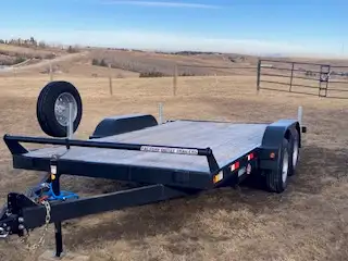 14ft x 7ft Car Hauler Lightly used No longer need the trailer Excellent Condition, New Call Lorne @...