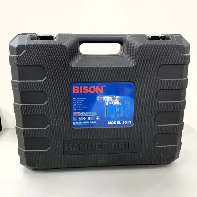 BISON SDS Plus Rotary Hammer Drill concrete / tiles chipper  set in Power Tools in Mississauga / Peel Region - Image 7