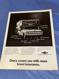 1970 Chevrolet Truck with Camper Original Ad