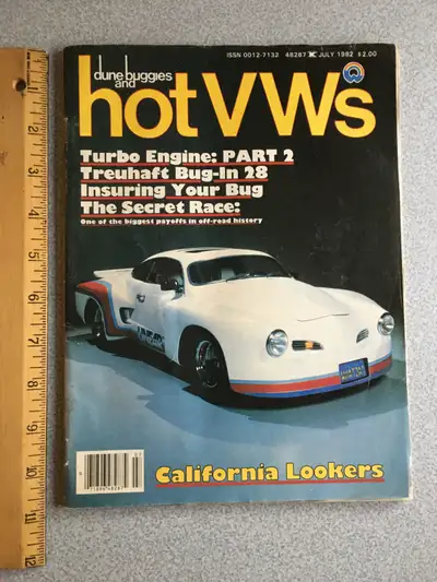 110 page July issue custom VolksWagon Beetle porche convertable Karmann Ghia diesel vanagons bus 197...