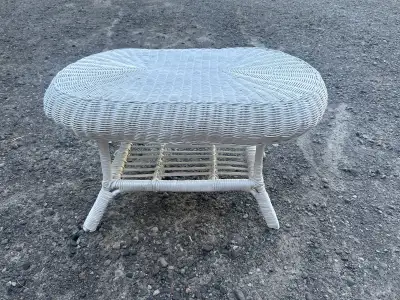 wicker coffee table, View more