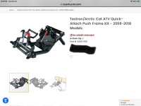 Textron/Arctic Cat ATV Quick-Attach Push Frame Kit - 2008-2018