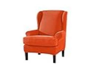 New Wingback Chair Cover 2Piece – Orange