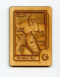 CARTE DE HOCKEY PATRICK ROY RECRUE GRAVÉ