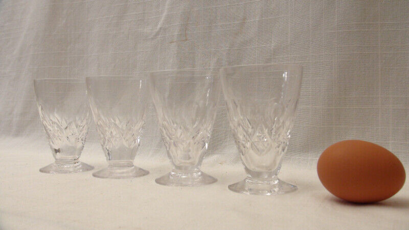 Used, STUART Crystal Juice Glasses - England - Set of 4 - Vintage for sale  