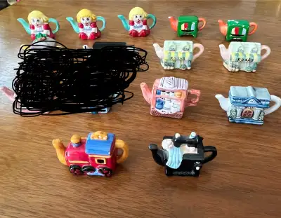 Red Rose Tea Teapot figurines, all for $10.00