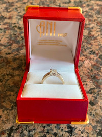 14kt WG Solitaire Diamond Ring - REDUCED