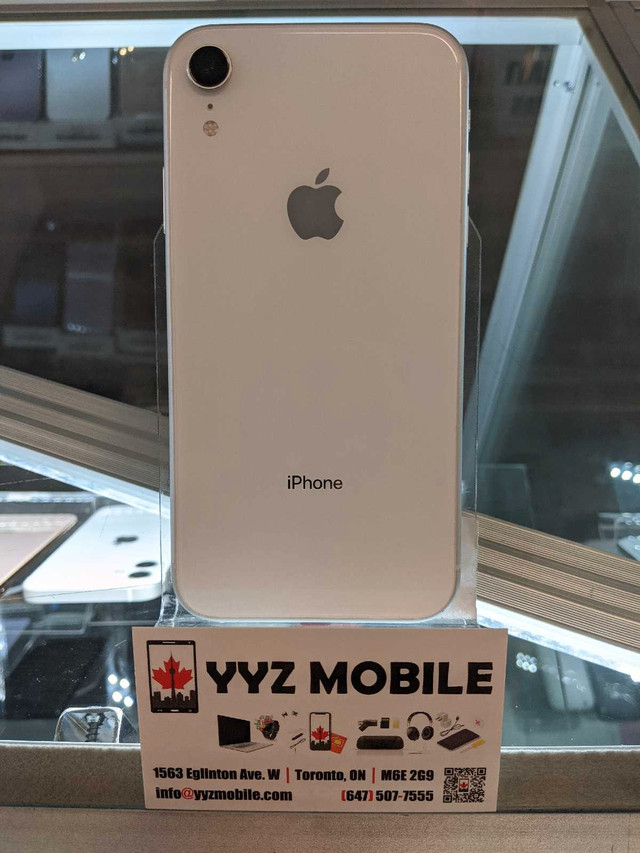 APPLE IPHONE XR WHITE 64GB A in Cell Phones in La Ronge