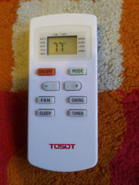 TOSOT AIR CONDITIONER REMOTE CONTROL YX1FF