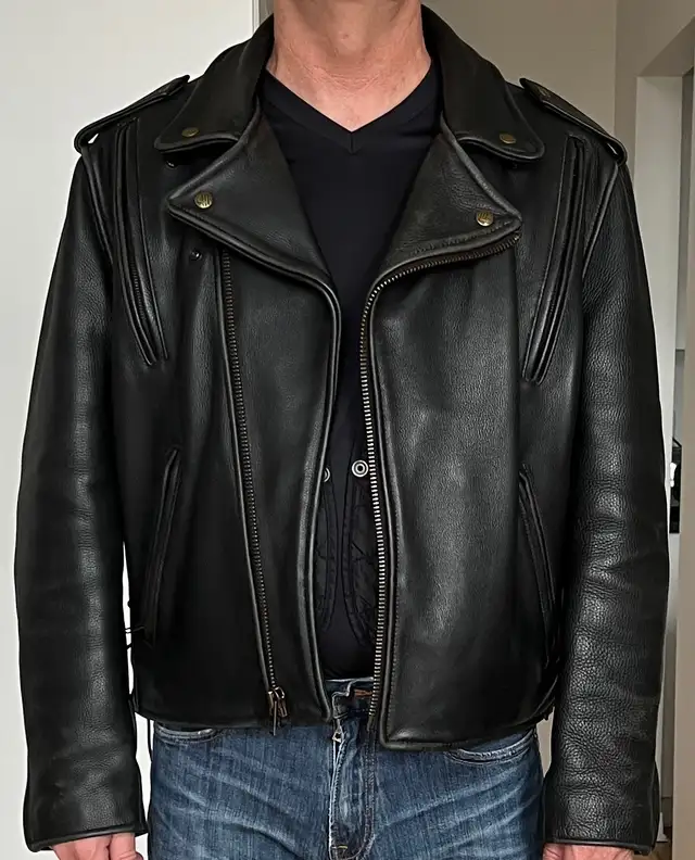 Fox Creek Men's Classic Motorcycle Jacket in Other in City of Montréal - Image 3