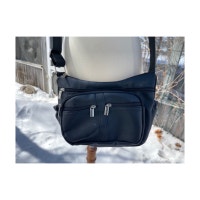 Vintage 90s Faux Leather Crossbody Bag Scrunchie Side Pockets Winnipeg Manitoba Preview