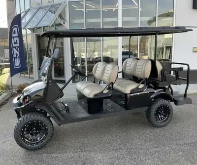 2026 Lithium Elite Express L6 Explorer- 6 passenger shuttle in stock today , Black body and roof col...