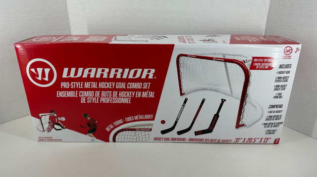 Warrior 31" Mini Pro-Style Metal Hockey Net Combo Set in Hockey in Markham / York Region - Image 4