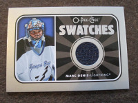 2006-07 O-Pee-Chee Swatches #S-MD Marc Denis hockey carte (card)