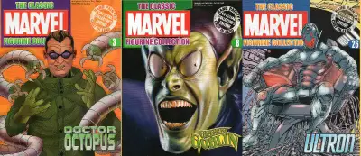 3 CLASSIC MARVEL FIGURINE COLLECTION Magazines Dr Octopus +, View more