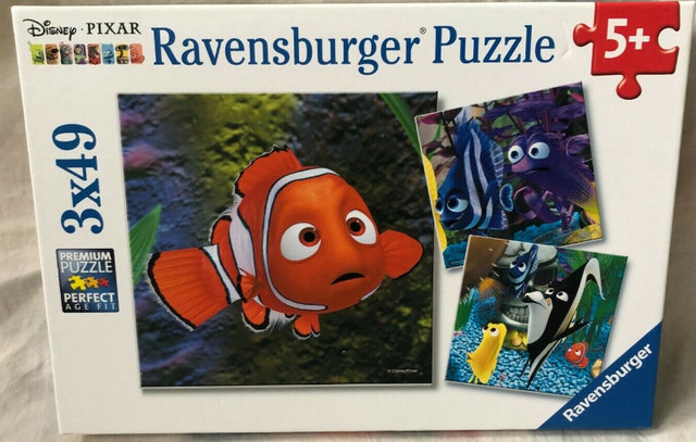 Ravensburger Puzzle Disney Pixar In the Aquarium NEMO 3 x 49 Pcs in Toys & Games in Markham / York Region