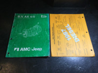 1984-87 Jeep 4 & 5 Speed Transmission Manual AX 4/5 XJ Cherokee
