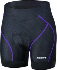 Souke Cycling Shorts Women's Padded Black Large