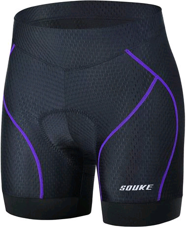 Souke Cycling Shorts Women's Padded Black Large in Clothing, Shoes & Accessories in Oakville / Halton Region - Image 2