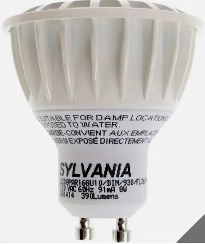 Sylvania LED Ultra High Definition Light 8W = 50W White GU10 PAR, View more