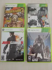 4 Xbox 360 games $4, $4, $4 and $2