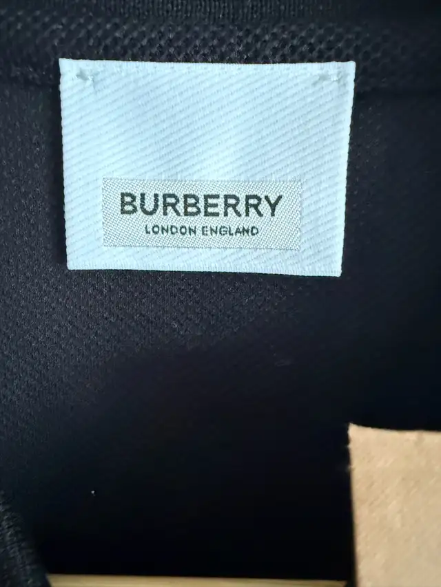 Burberry Men’s Black Polo Shirt Logo Collar Short Sleeve  in Men's in Markham / York Region - Image 5