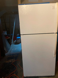 Whirlpool white fridge