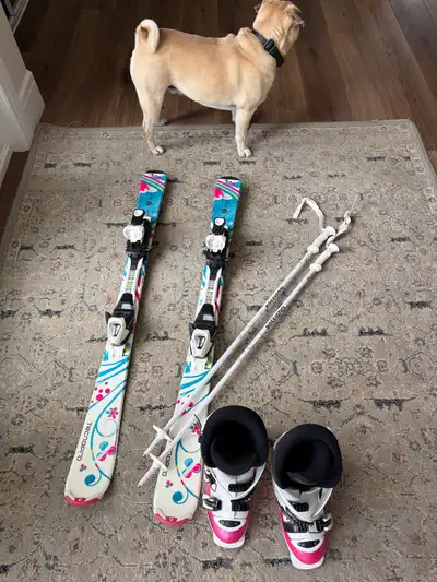 Kids skis/boots/poles, View more