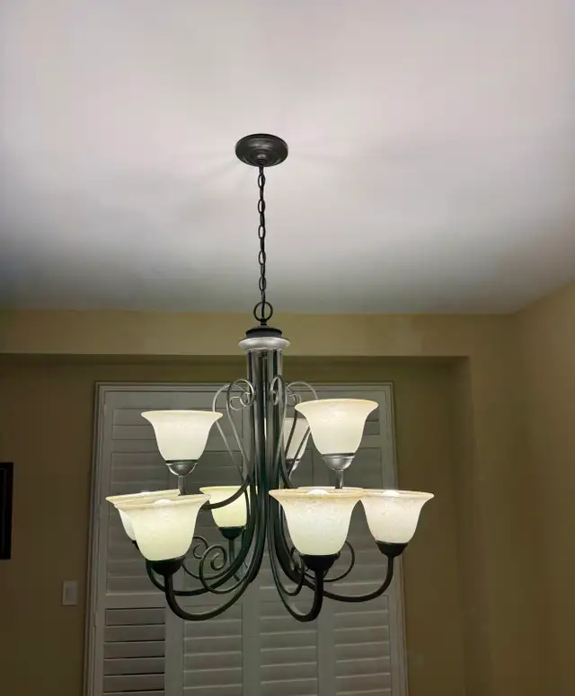 Iron 9 Light Multi Tier Chandelier in Indoor Lighting & Fans in City of Toronto - Image 3