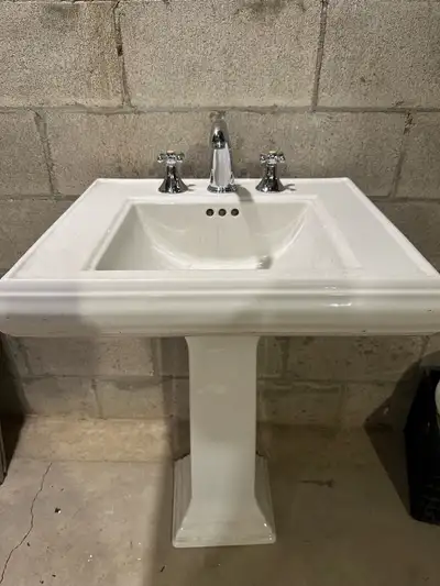 kohler pedestal bathroom sink with faucet, View more