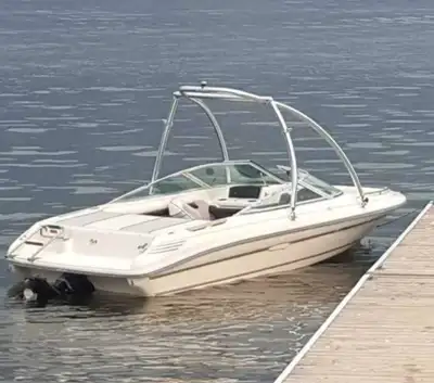 1991 Sea Ray 170 Bow Rider MerCruiser 3.0L Monster Wakeboard Tower with Ski Tow Eye 17Ft Long Comes...