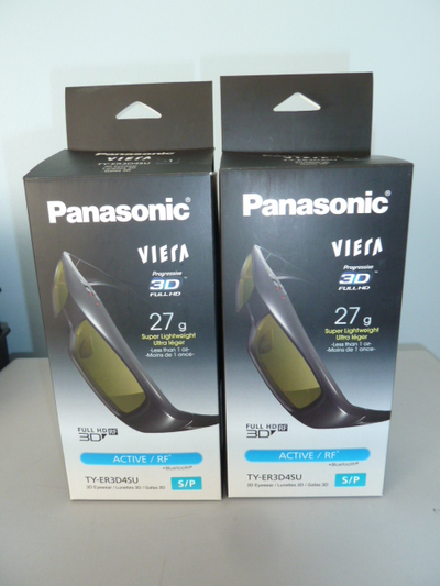 Panasonic 3-D Glasses - two pairs, View more