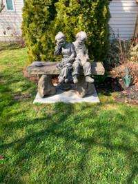 Concrete couple beautiful addition for your yard or garden