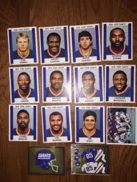 1988 New York Giants Panini football sticker team set (14)