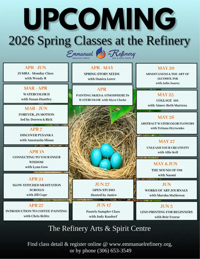 Upcoming Spring Classes at The Refinery65569750814595120