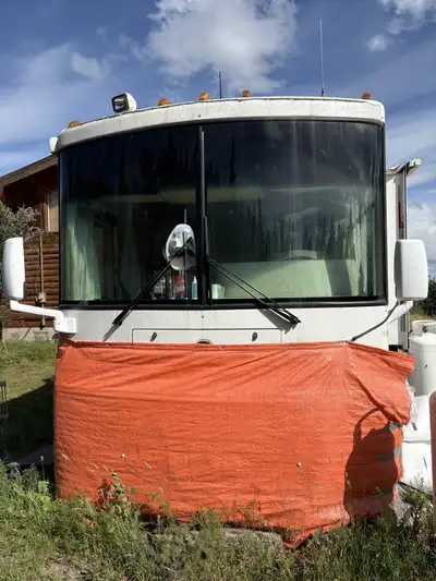 FOR SALE: 2002 Winnebago Class A Diesel Motor Home – $65,000 (As-Is) Located in Burns Lake, B.C. Rea...
