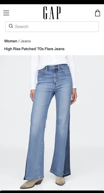 Women’s Gap Flare high rise  (size: 27), View more