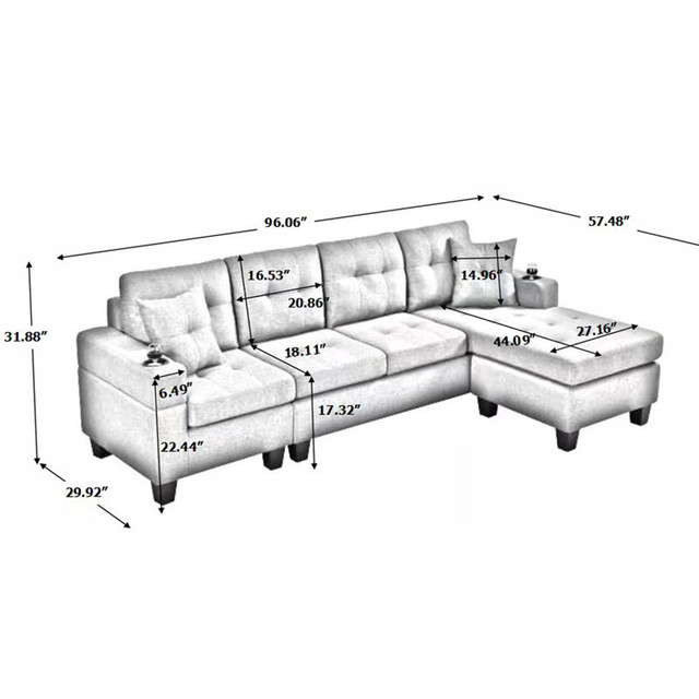Winter Biggest Year Sale Luxury Style Sectional Couches Set Sale in Couches & Futons in City of Toronto - Image 3