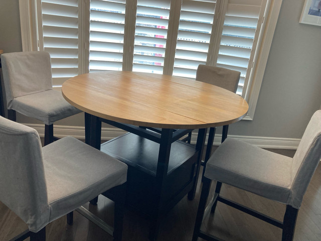 Crate and Barrel Belmont High Top Dinning Table in Dining Tables & Sets in Oakville / Halton Region