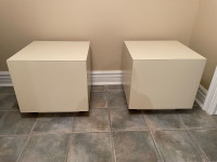 White Square Side Table (2 for sale)