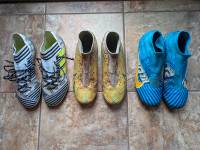 Soccer cleats and futsal shoes