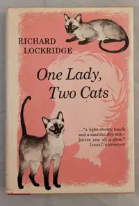 One Lady, Two Cats by Richard Lockridge Hardcover First Edition