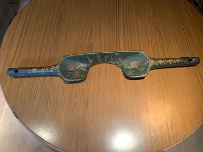 This antique water yoke originally from Holland. Beautifully decorated with toll painting. Comes wit...