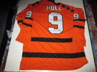Bobby Hull Signed Orange All Star Jersey - Rare