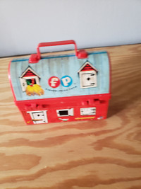 Vintage Fisher Price Barn Toy  Lunch Box