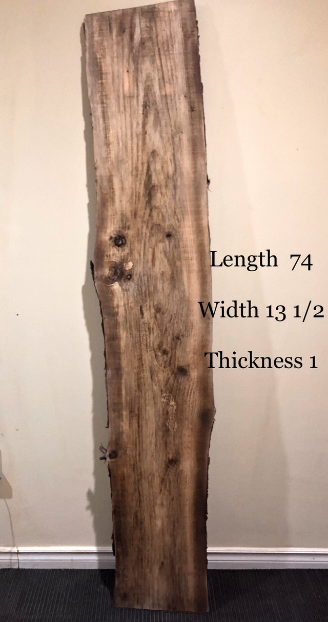 Multiple pieces of finished live edge wood Fireplace & Firewood
