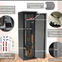 53" TALL GUN SAFE WITH PROGRAMMABLE ELECTRONIC LOCK & FIRE RATED