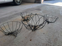 Decorative metal plant handers and baskets 