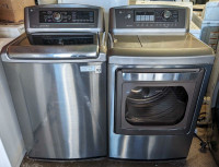 LG top load super capacity washer and dryer set both work great 